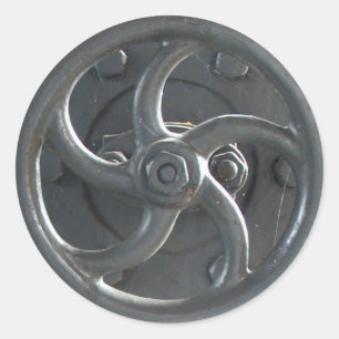 Stickers voor het regelwiel van de stoommotordruk