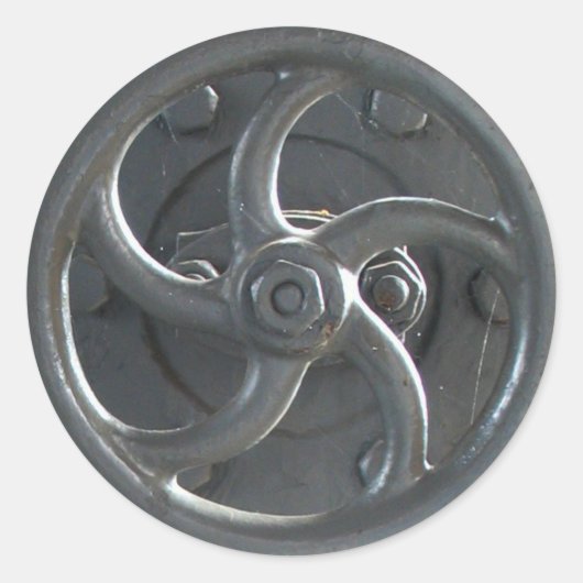 Stickers voor het regelwiel van de stoommotordruk (Voorkant)