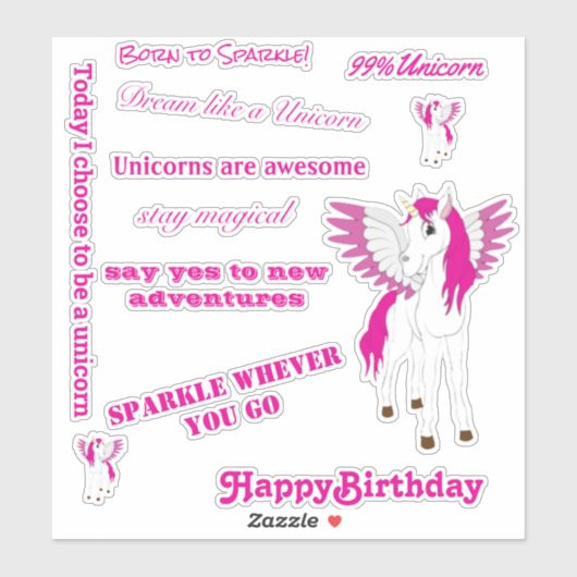 Stickers voor het vliegende dun van Skateboard roz (Vel)