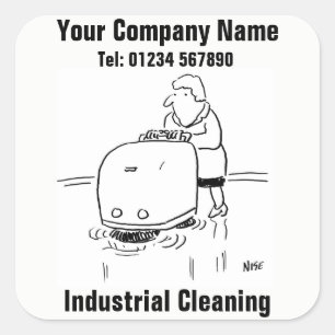 Stickers voor industriële reiniging
