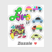 Stickers voor jongen , voor jongen , auto , liefde (Vel)