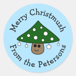 Stickers voor kerstboompaddenstoelen