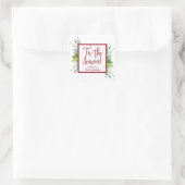 Stickers voor kerstcadeauplein met Greenery (Tas)