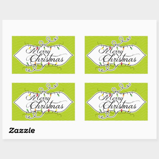 Stickers voor kerstfeestdagen met ruiten (Vel)