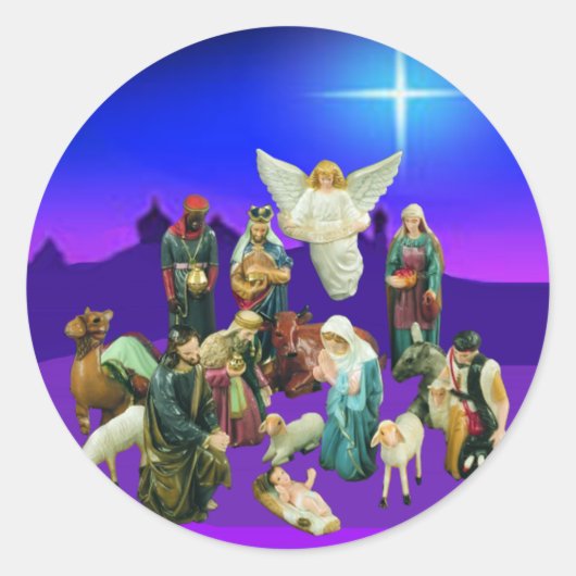 Stickers voor kerstfeestscène (Voorkant)