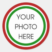 Stickers voor kerstgrens Sjabloon (Voorkant)