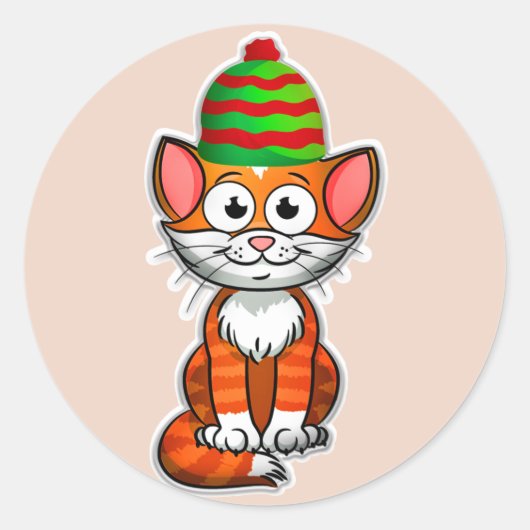 stickers voor kerstkat (Voorkant)