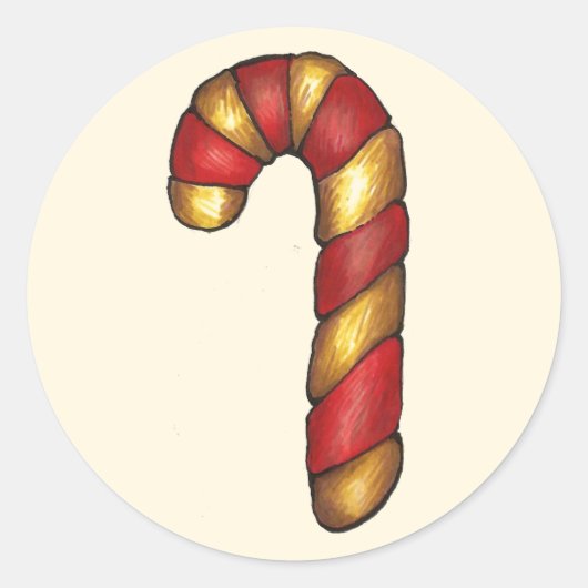 Stickers voor kerstkerstbroodsnoepjes (Voorkant)