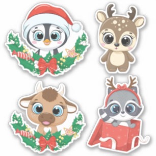 Stickers voor kerstmis