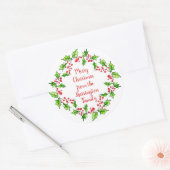 Stickers voor kerstmis met aangepaste tekst (Envelop)