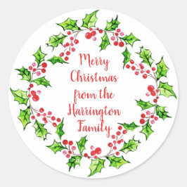 Stickers voor kerstmis met aangepaste tekst