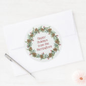 Stickers voor kerstmis met aangepaste tekst (Envelop)