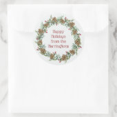 Stickers voor kerstmis met aangepaste tekst (Tas)