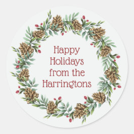 Stickers voor kerstmis met aangepaste tekst