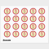 Stickers voor kerstparen (Vel)