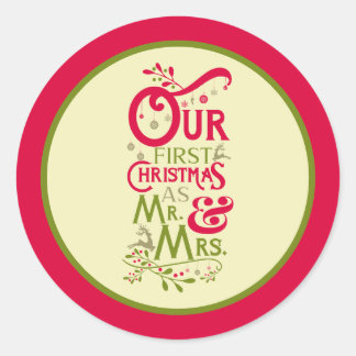 Stickers voor kerstparen