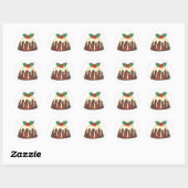 Stickers voor kerstsuiker Plum Pudding Holiday (Vel)