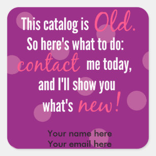 Stickers voor labels voor cataloguswijzigingen