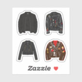 Stickers voor lederen jassen (Vel)