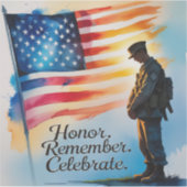 Stickers voor Memorial Day Evoking Honor (Voorkant)