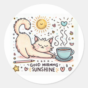 stickers voor 'Morning Purrfection'