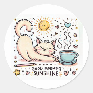 stickers voor 'Morning Purrfection'