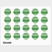 Stickers voor mousserende Shamrocks Pattern (Vel)