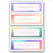 Stickers voor naamplaatjes (Voorkant)