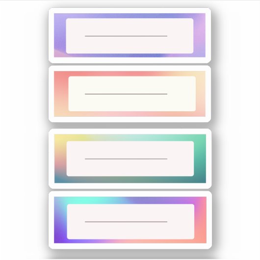 Stickers voor naamplaatjes (Voorkant)