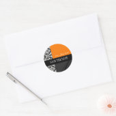 Stickers voor Oranje en zwarte dwergbruiloft (Envelop)