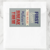 Stickers voor overtredingsregels (Tas)