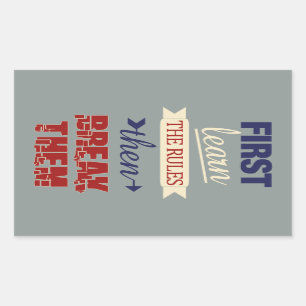 Stickers voor overtredingsregels