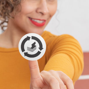 Stickers voor papierrecycling