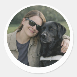 Stickers voor partnerschap met geleidehond Zwart