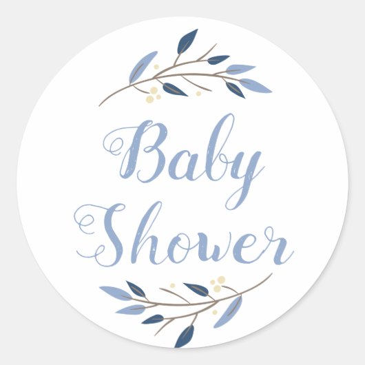 Stickers voor persoonlijk Baby shower (Voorkant)