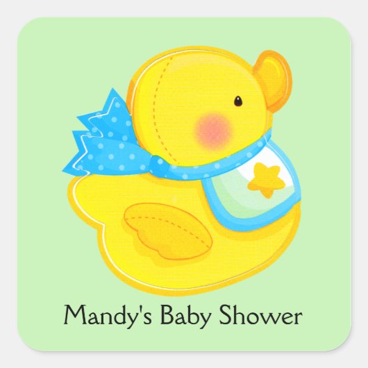 Stickers voor persoonlijk Baby shower (Voorkant)