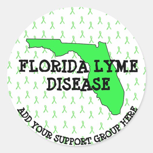 Stickers voor persoonlijke Florida Lyme Awareness (Voorkant)