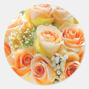 Stickers voor perzikschroefdop Roos