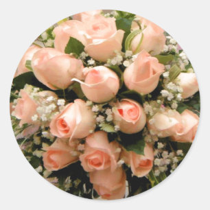 Stickers voor perzikschroefdop Roos