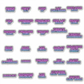 Stickers voor planbord voor training van het hele (Voorkant)