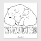 Stickers voor poolBeren Aangepaste Beer Keuzalen (Vel)