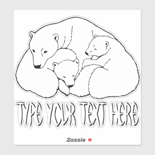 Stickers voor poolBeren Aangepaste Beer Keuzalen (Vel)