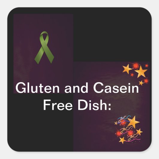 Stickers voor Potlucks( Waarschuwingen voor voedse (Voorkant)