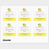 Stickers voor productlabel van Lemon Jam Verpakkin (Vel)