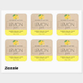 Stickers voor productlabel van Lemon Jam Verpakkin (Vel)