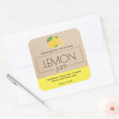 Stickers voor productlabel van Lemon Jam Verpakkin (Envelop)