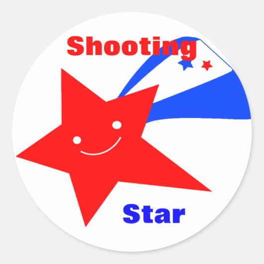 Stickers voor Red, White en Blue Star Award (Voorkant)