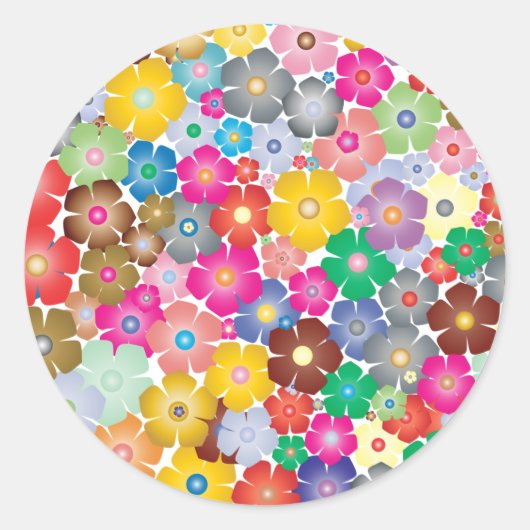 Stickers voor regenboogbloemen (Voorkant)