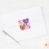 Stickers voor regenboogharten (Envelop)