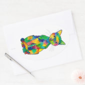 Stickers voor regenboogkatten (Envelop)